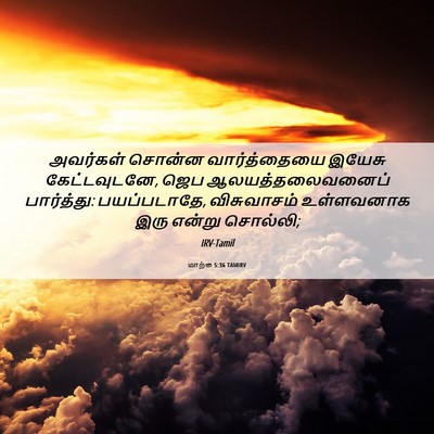 Picture 06 - மாற்கு 5:36 TAMIRV - அவர்கள் சொன்ன - Bible Verse Picture