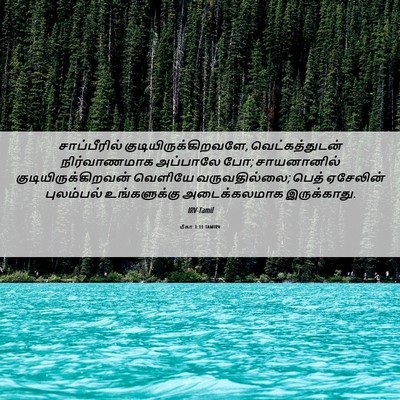 Picture 06 - மீகா 1:11 TAMIRV - சாப்பீரில் - Bible Verse Picture