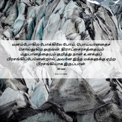 Picture 06 - மீகா 2:11 TAMIRV - மனம்போகிற - Bible Verse Picture