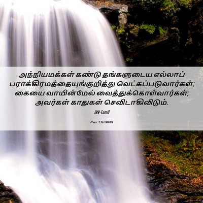 Picture 06 - மீகா 7:16 TAMIRV - அந்நியமக்கள் - Bible Verse Picture