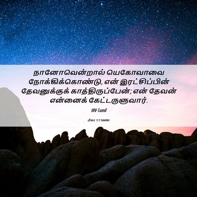Picture 06 - மீகா 7:7 TAMIRV - நானோவென்றால் - Bible Verse Picture