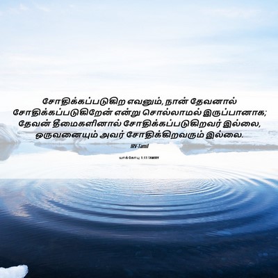 Picture 06 - யாக்கோபு 1:13 TAMIRV - சோதிக்கப்படுகிற - Bible Verse Picture