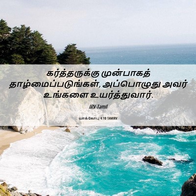 Picture 06 - யாக்கோபு 4:10 TAMIRV - கர்த்தருக்கு - Bible Verse Picture