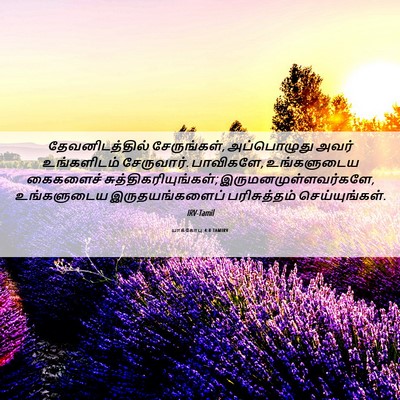 Picture 06 - யாக்கோபு 4:8 TAMIRV - தேவனிடத்தில் - Bible Verse Picture