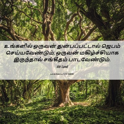 Picture 06 - யாக்கோபு 5:13 TAMIRV - உங்களில் ஒருவன் - Bible Verse Picture