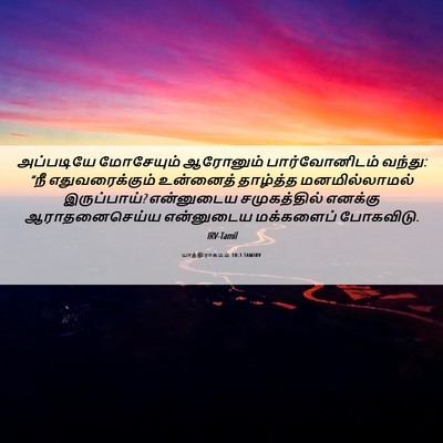 Picture 06 - யாத்திராகமம் 10:3 TAMIRV - அப்படியே மோசேயும் - Bible Verse Picture