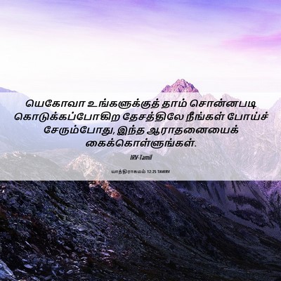 Picture 06 - யாத்திராகமம் 12:25 TAMIRV - யெகோவா - Bible Verse Picture