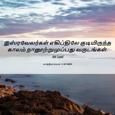 Picture 06 - யாத்திராகமம் 12:40 TAMIRV - இஸ்ரவேலர்கள் - Bible Verse Picture