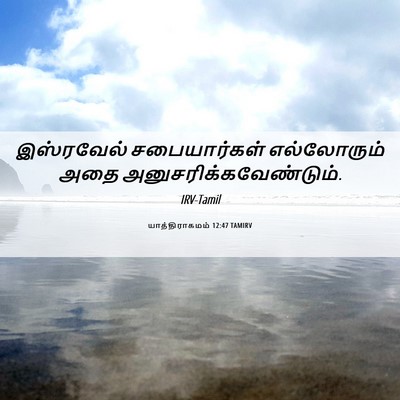 Picture 06 - யாத்திராகமம் 12:47 TAMIRV - இஸ்ரவேல் - Bible Verse Picture