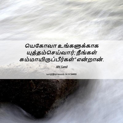 Picture 06 - யாத்திராகமம் 14:14 TAMIRV - யெகோவா - Bible Verse Picture