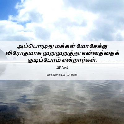 Picture 06 - யாத்திராகமம் 15:24 TAMIRV - அப்பொழுது மக்கள் - Bible Verse Picture
