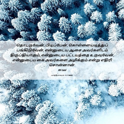 Picture 06 - யாத்திராகமம் 15:9 TAMIRV - தொடருவேன், - Bible Verse Picture