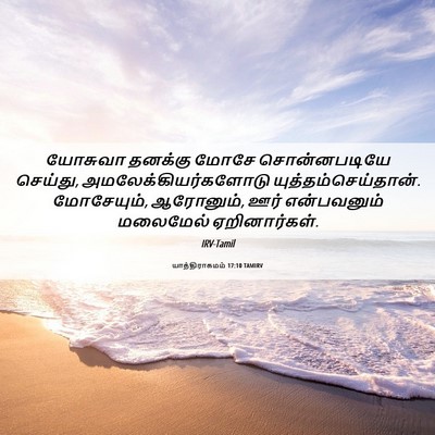 Picture 06 - யாத்திராகமம் 17:10 TAMIRV - யோசுவா தனக்கு - Bible Verse Picture