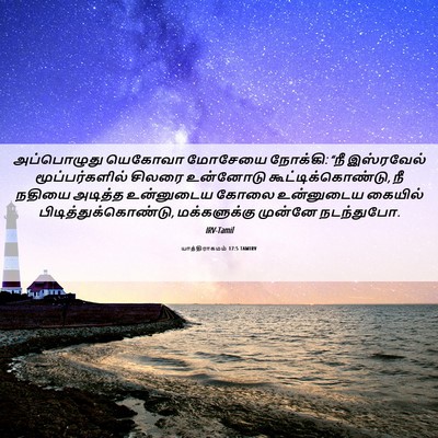 Picture 06 - யாத்திராகமம் 17:5 TAMIRV - அப்பொழுது யெகோவா - Bible Verse Picture