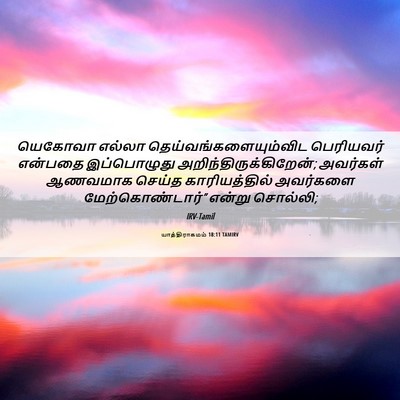 Picture 06 - யாத்திராகமம் 18:11 TAMIRV - யெகோவா எல்லா - Bible Verse Picture