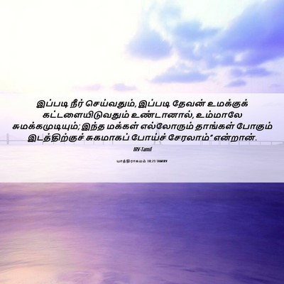 Picture 06 - யாத்திராகமம் 18:23 TAMIRV - இப்படி நீர் - Bible Verse Picture