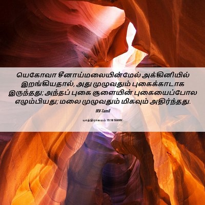 Picture 06 - யாத்திராகமம் 19:18 TAMIRV - யெகோவா - Bible Verse Picture