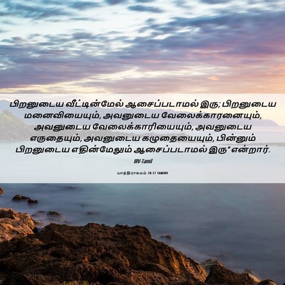Picture 06 - யாத்திராகமம் 20:17 TAMIRV - பிறனுடைய - Bible Verse Picture
