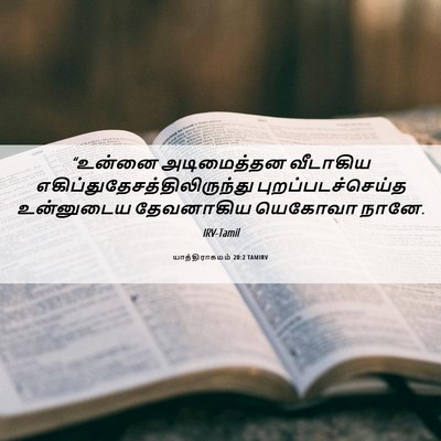 Picture 06 - யாத்திராகமம் 20:2 TAMIRV - “உன்னை அடிமைத்தன - Bible Verse Picture