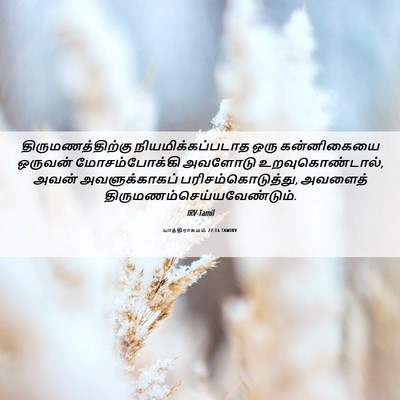 Picture 06 - யாத்திராகமம் 22:16 TAMIRV - திருமணத்திற்கு - Bible Verse Picture