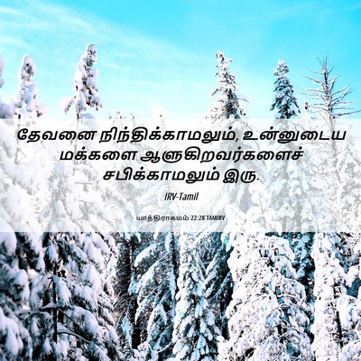 Picture 06 - யாத்திராகமம் 22:28 TAMIRV - தேவனை - Bible Verse Picture