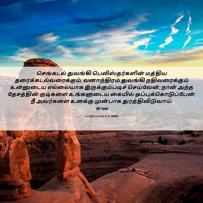 Picture 06 - யாத்திராகமம் 23:31 TAMIRV - செங்கடல் துவங்கி - Bible Verse Picture