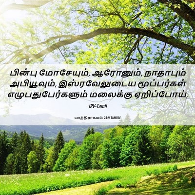 Picture 06 - யாத்திராகமம் 24:9 TAMIRV - பின்பு மோசேயும், - Bible Verse Picture