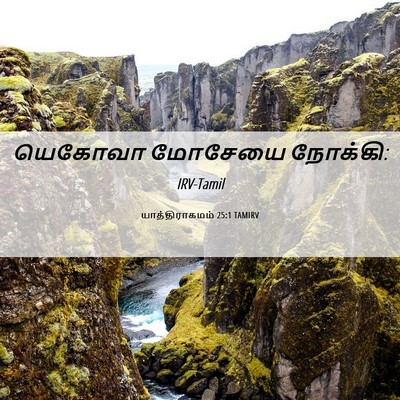 Picture 06 - யாத்திராகமம் 25:1 TAMIRV - யெகோவா மோசேயை - Bible Verse Picture