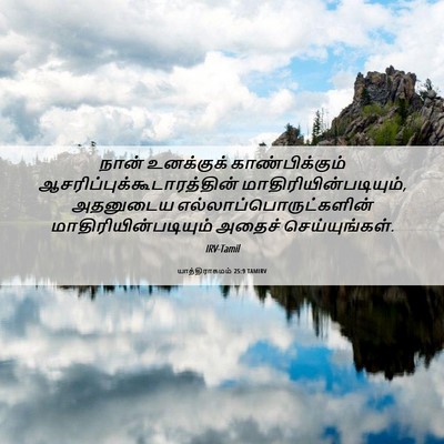 Picture 06 - யாத்திராகமம் 25:9 TAMIRV - நான் உனக்குக் - Bible Verse Picture