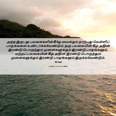 Picture 06 - யாத்திராகமம் 26:19 TAMIRV - அந்த இருபது - Bible Verse Picture