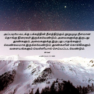 Picture 06 - யாத்திராகமம் 27:11 TAMIRV - அப்படியே வடக்கு - Bible Verse Picture
