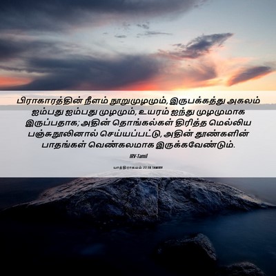 Picture 06 - யாத்திராகமம் 27:18 TAMIRV - பிராகாரத்தின் - Bible Verse Picture
