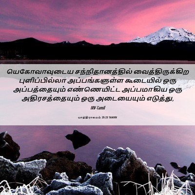 Picture 06 - யாத்திராகமம் 29:23 TAMIRV - யெகோவாவுடைய - Bible Verse Picture