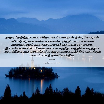 Picture 06 - யாத்திராகமம் 29:28 TAMIRV - அது ஏறெடுத்துப் - Bible Verse Picture