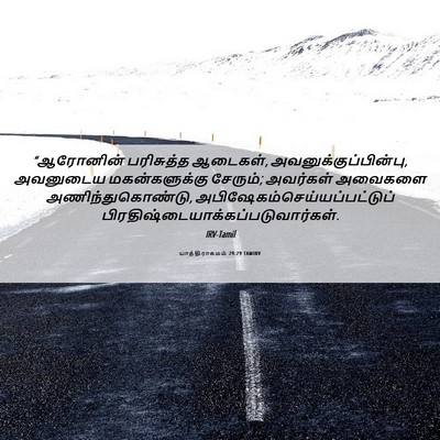 Picture 06 - யாத்திராகமம் 29:29 TAMIRV - “ஆரோனின் பரிசுத்த - Bible Verse Picture