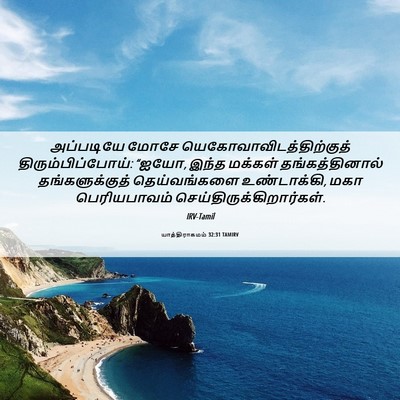 Picture 06 - யாத்திராகமம் 32:31 TAMIRV - அப்படியே மோசே - Bible Verse Picture
