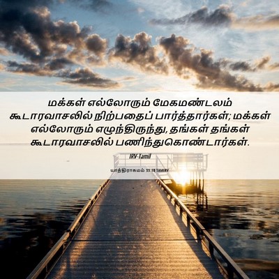 Picture 06 - யாத்திராகமம் 33:10 TAMIRV - மக்கள் எல்லோரும் - Bible Verse Picture