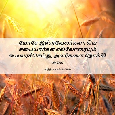 Picture 06 - யாத்திராகமம் 35:1 TAMIRV - மோசே - Bible Verse Picture
