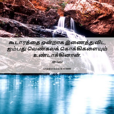 Picture 06 - யாத்திராகமம் 36:18 TAMIRV - கூடாரத்தை ஒன்றாக - Bible Verse Picture