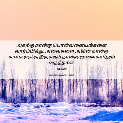 Picture 06 - யாத்திராகமம் 37:13 TAMIRV - அதற்கு நான்கு - Bible Verse Picture