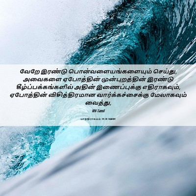 Picture 06 - யாத்திராகமம் 39:20 TAMIRV - வேறே இரண்டு - Bible Verse Picture