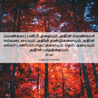 Picture 06 - யாத்திராகமம் 39:39 TAMIRV - வெண்கலப் - Bible Verse Picture
