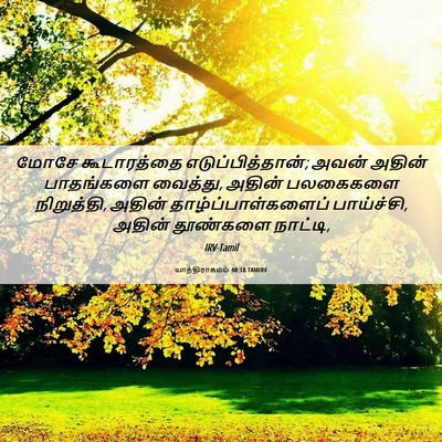Picture 06 - யாத்திராகமம் 40:18 TAMIRV - மோசே கூடாரத்தை - Bible Verse Picture