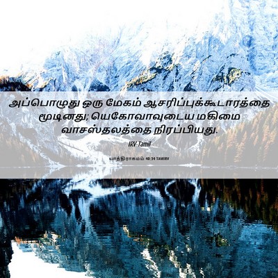 Picture 06 - யாத்திராகமம் 40:34 TAMIRV - அப்பொழுது ஒரு - Bible Verse Picture