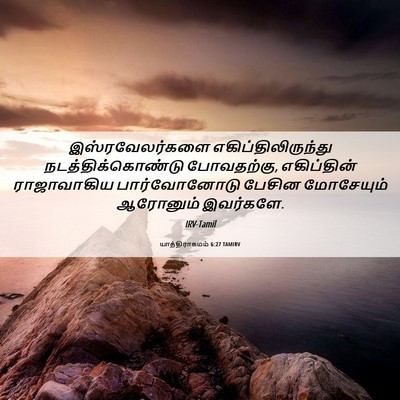 Picture 06 - யாத்திராகமம் 6:27 TAMIRV - இஸ்ரவேலர்களை - Bible Verse Picture