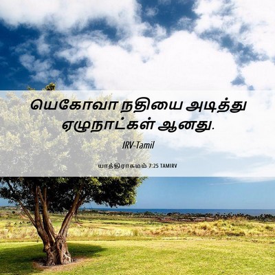 Picture 06 - யாத்திராகமம் 7:25 TAMIRV - யெகோவா நதியை - Bible Verse Picture