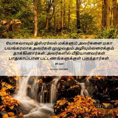Picture 06 - யோசுவா 10:20 TAMIRV - யோசுவாவும் - Bible Verse Picture