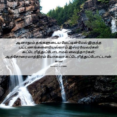 Picture 06 - யோசுவா 11:13 TAMIRV - ஆனாலும் தங்களுடைய - Bible Verse Picture