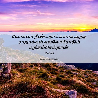 Picture 06 - யோசுவா 11:18 TAMIRV - யோசுவா - Bible Verse Picture