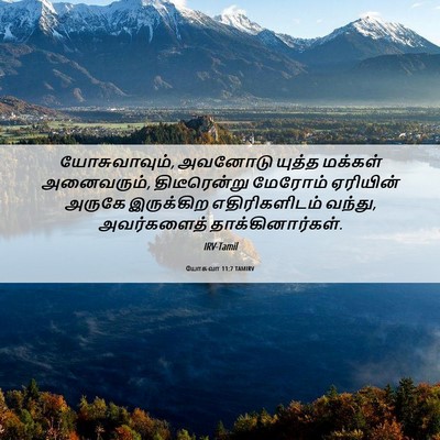Picture 06 - யோசுவா 11:7 TAMIRV - யோசுவாவும், - Bible Verse Picture
